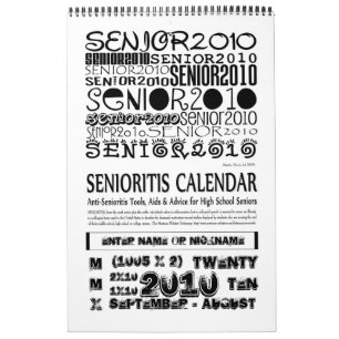 Senior 2010 Academic Calendar - Sept-Aug 2010