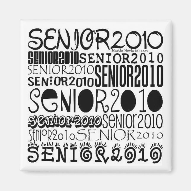Senior 2010 - Magnet Carré (Devant)