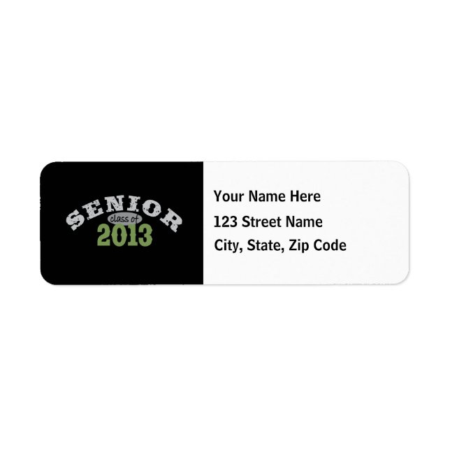 Senior 2013 Green (Front)