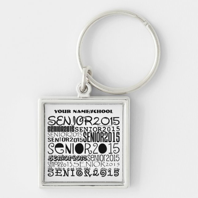 Senior 2015 Keychain (Personalize) (Front)