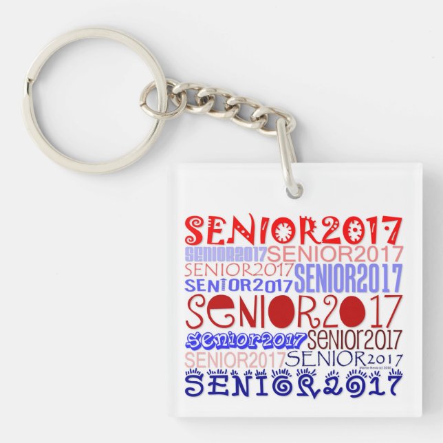 Senior 2017 Keychain Double-Sided/Personalize (Front)