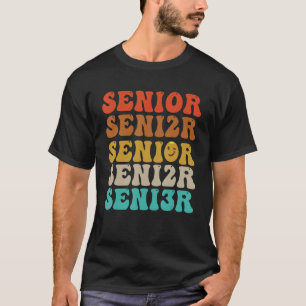 Senior 2023 Class of 2023 Retro Groovy Seniors Gra T-Shirt
