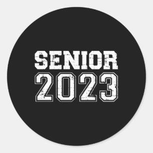 Senior 2023 Class Of Classic Round Sticker