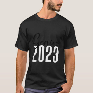 Senior 2023 K Class Of 2023 I School Color Decorat T-Shirt