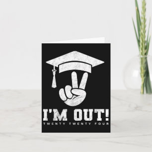 Senior 2024 Class Of 2024 Graduation Graduate Men  Card