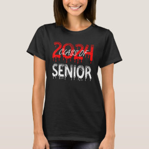 Senior 2024 CLASS OF 2024 Graduation or First Day  T-Shirt