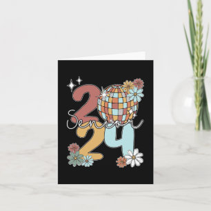 Senior 2024 Disco Balls Last Day Of School Graduat Card