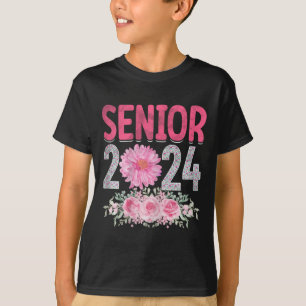 Senior 2024 Flower Graduation Class Of 2024 Women  T-Shirt