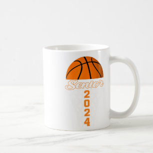 Senior 2024 Graduate Class 2024 Basketball Graduat Coffee Mug