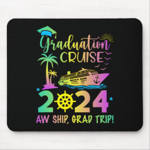 Senior 2024 Graduation Cruise Aw Ship Grad Trip Pa Mouse Pad