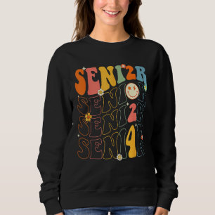 Senior 2024 Retro Class of 2024  Back To School Gr Sweatshirt