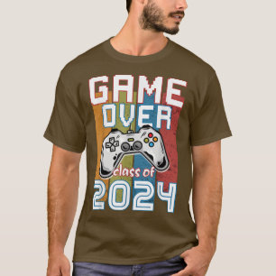 Senior 2024 Video Game Graduation Game Over Class T-Shirt