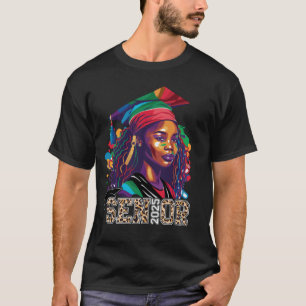 Senior 2025 Black Girl Graduation Class of 2025 Le T-Shirt