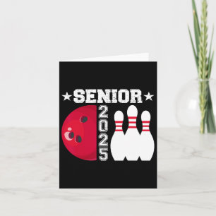 Senior 2025 Bowling Player Cl Of 2025 Graduation S Card