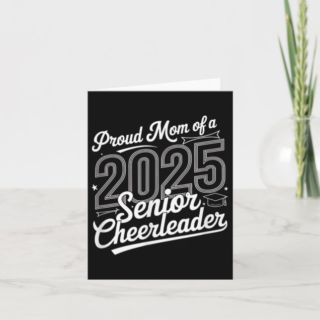 Senior 2025 Cheer Team Mom High School Graduation  Card