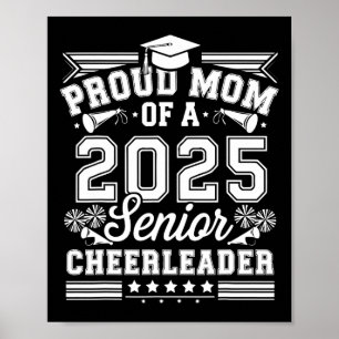 Senior 2025 Cheer Team Mom High School Graduation Poster