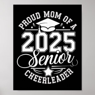 Senior 2025 Cheer Team Mom High School Graduation Poster