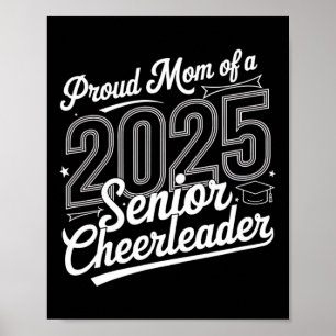 Senior 2025 Cheer Team Mom High School Graduation Poster