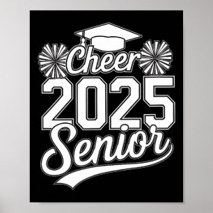 Senior 2025 Cheer Team Mom High School Graduation  Poster