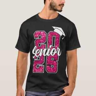 Senior 2025 Class Of 2025 Back To School 2025 Pink T-Shirt