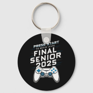 Senior 2025 Class of 2025 Gamer Video Games Keychain