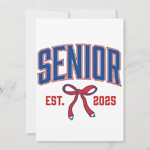 Senior 2025 Coquette Class of 2025 Pink Bows Invitation