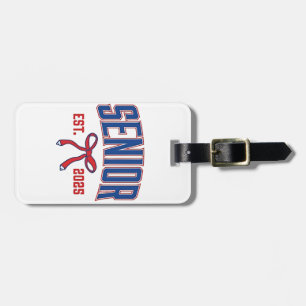 Senior 2025 Coquette Class of 2025 Pink Bows Luggage Tag