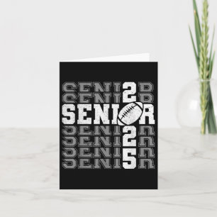 Senior 2025 Football Mom High School Graduation Ou Card