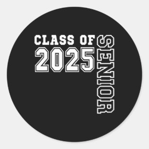 Senior 2025 Graduation 2025 Cl Senior 2025 Grad 4  Classic Round Sticker