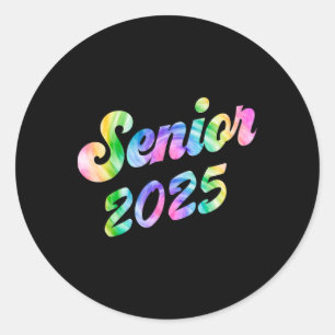 Senior 2025 Graduation 2025 Cl Senior 2025 Grad 8  Classic Round Sticker