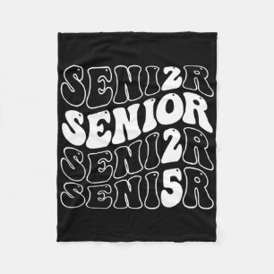Senior 2025 Graduation Cl Of 2025 Fleece Blanket