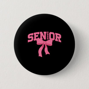 Senior 2025 Graduation Coquette Cl Of 2025 Grad Pa 2 Inch Round Button