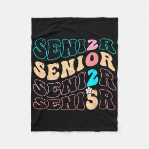 Senior 2025 Graduation Fleece Blanket