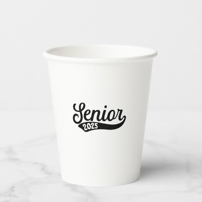 Senior 2025 Graduation Last Day of School  Paper Cups (Front)