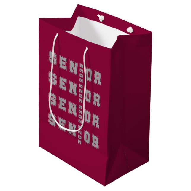 Senior 2025 medium gift bag (Front Angled)