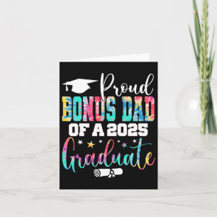 Senior 2025 Proud Bonus-dad Of A Cl Of 2025 Gradua Card