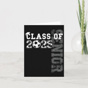 Senior 2025 Soccer Cl Of 2025 Funny Graduation 202 Card