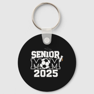 Senior 2025 Soccer Mom High School Graduation Outf Keychain