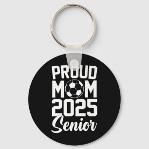 Senior 2025 Soccer Mom High School Graduation Outf Keychain