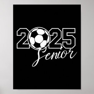Senior 2025 Soccer Mom High School Graduation Outf Poster