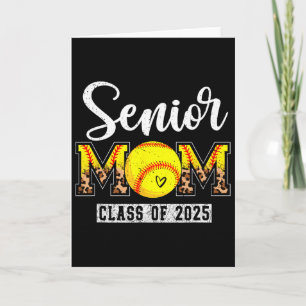 Senior 2025 Softll Mom Senior Mama 2025 Leopard St Card