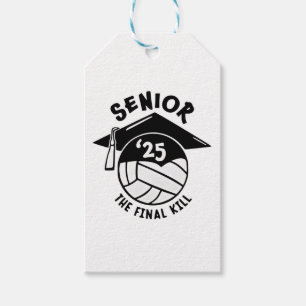 Senior 2025 Volleyball Graduation  Gift Tags