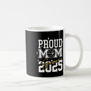 Senior 2025 Volleyball Mom High School Graduation Coffee Mug