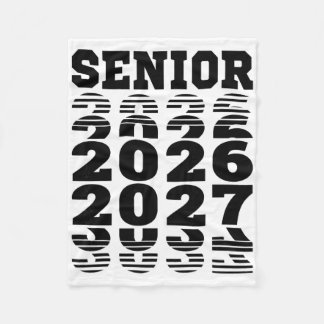 Senior 2026 2027 Cl Of Graduation Fleece Blanket