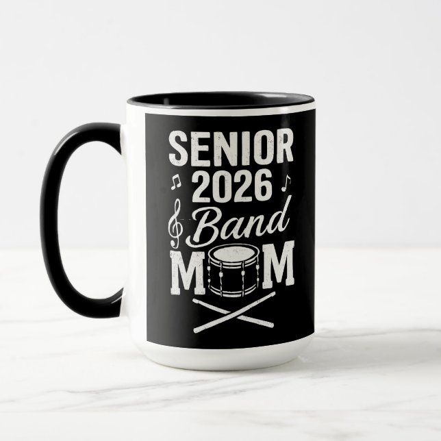 Senior 2026 Band Mom Mug (Left)