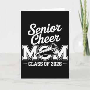 Senior 2026 Cheer Team Mom High School Graduation Card