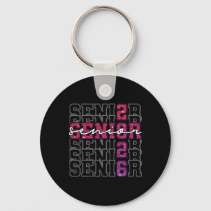 Senior 2026 Cl Of 2026 Graduation 2026 Pink Girl W Keychain