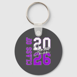 Senior 2026 Cl Of 2026 Purple Graduation 2026 Seni Keychain