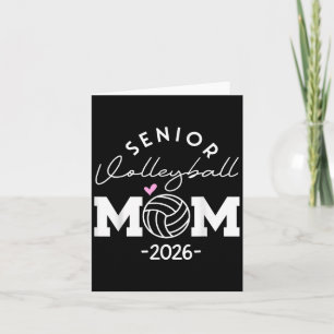 Senior 2026 Cl Of 2026 Senior Mom Volleyball Gradu Card