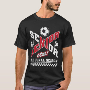 Senior 2026 Cl Of 2026 The Final Season Soccer Mom T-Shirt